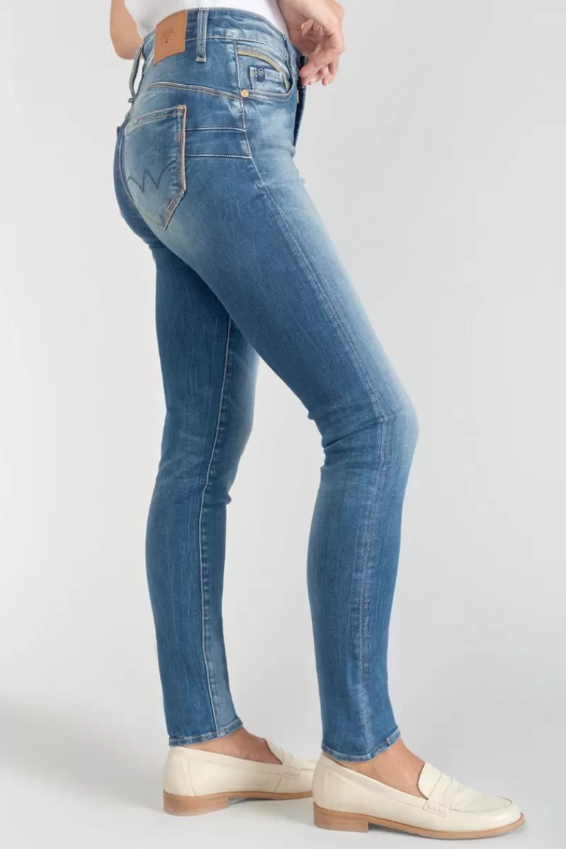 Le Temps des Cerises Coupe Slim-Lump Pulp Slim Taille Haute 7/8Eme Jeans Bleu N°3 Blue / Black