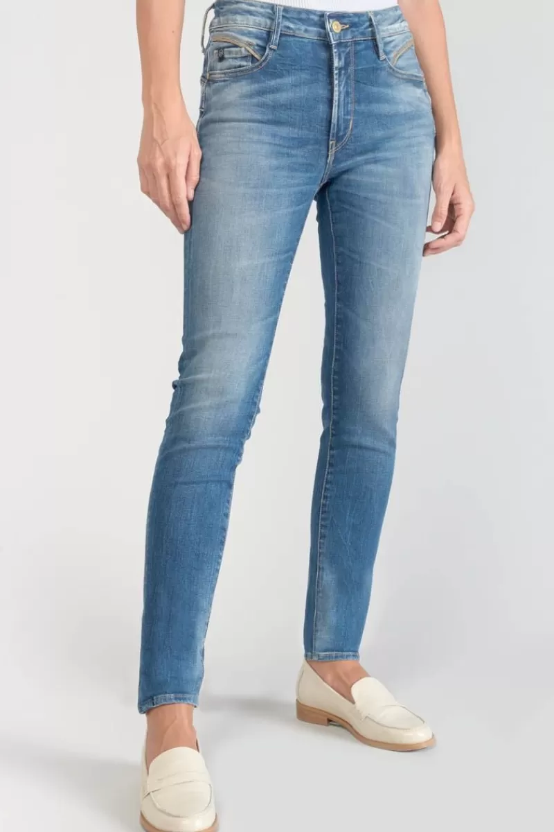 Le Temps des Cerises Coupe Slim-Lump Pulp Slim Taille Haute 7/8Eme Jeans Bleu N°3 Blue / Black