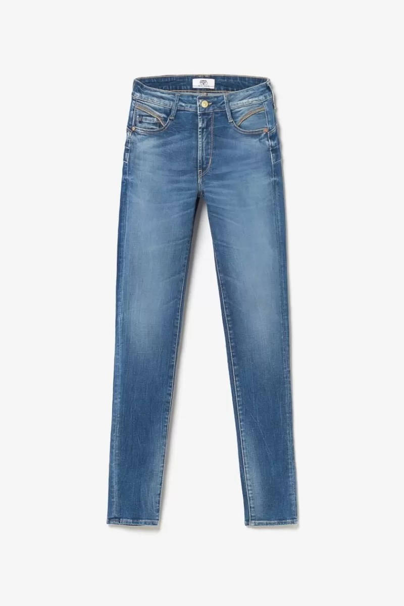 Le Temps des Cerises Coupe Slim-Lump Pulp Slim Taille Haute 7/8Eme Jeans Bleu N°3 Blue / Black