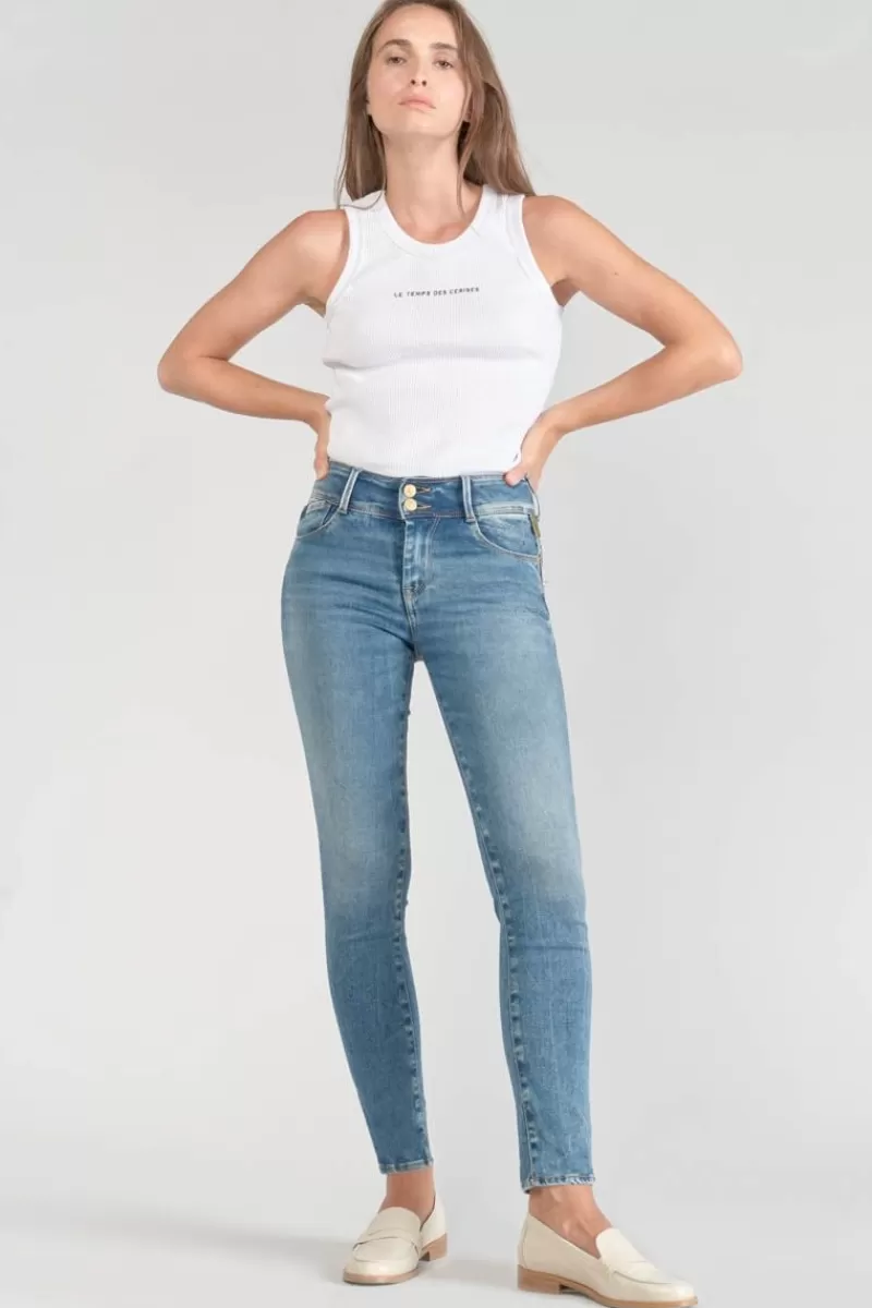 Le Temps des Cerises Coupe Slim-Luri Ultra Pulp Slim Taille Haute 7/8Eme Jeans Bleu N°4 Blue