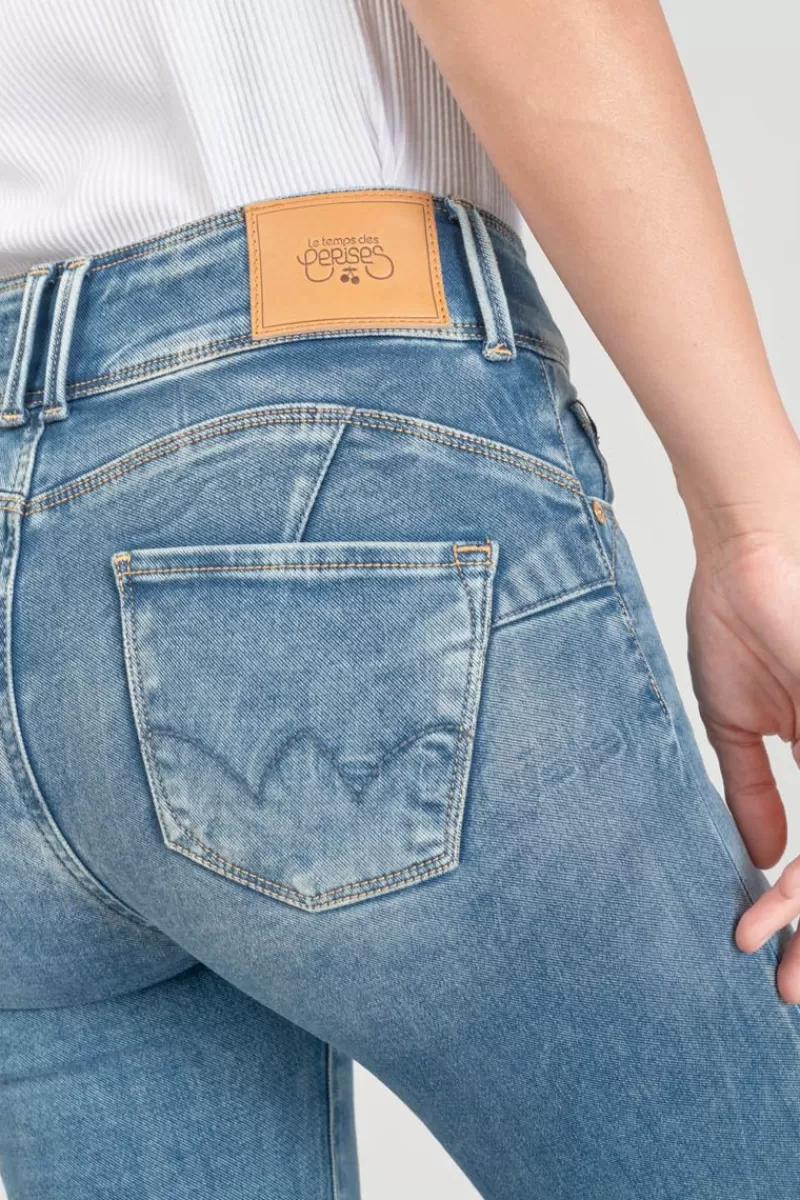 Le Temps des Cerises Coupe Slim-Luri Ultra Pulp Slim Taille Haute 7/8Eme Jeans Bleu N°4 Blue
