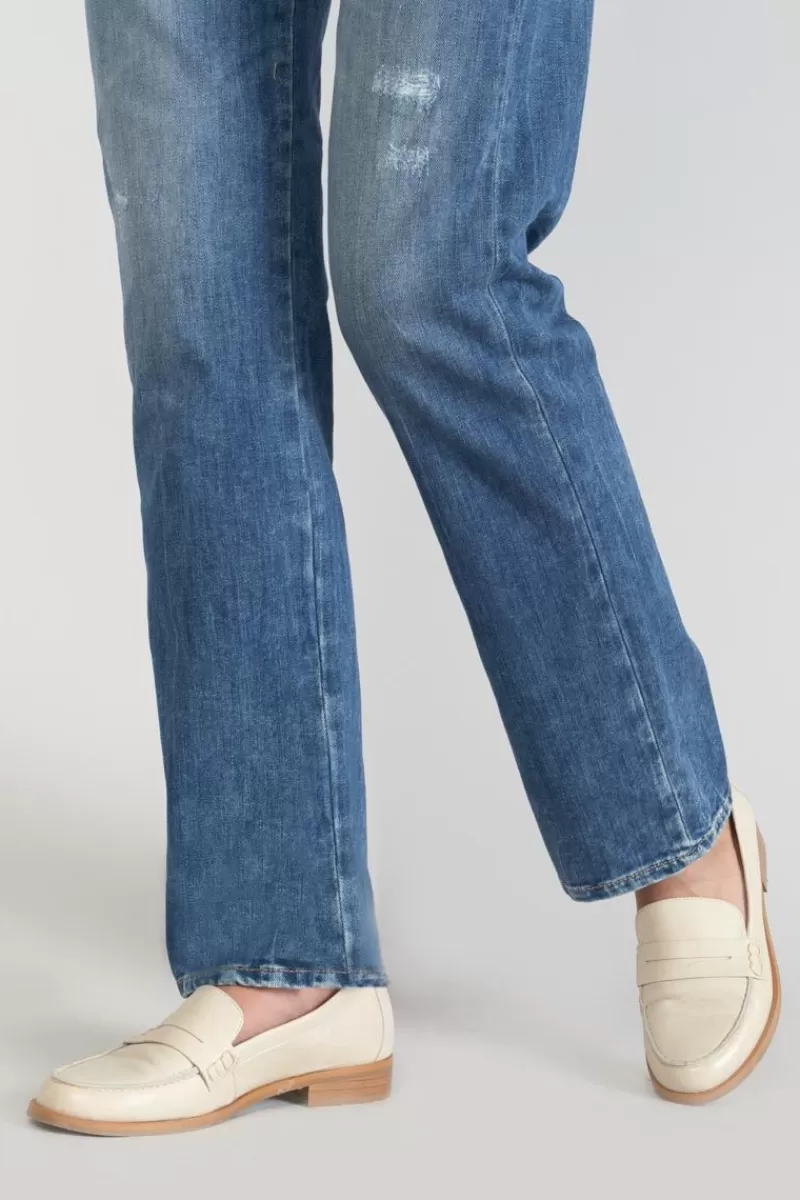 Le Temps des Cerises Coupe Regular-Luxe 400/19 Mom Taille Haute Jeans Destroy Bleu N°2 Blue