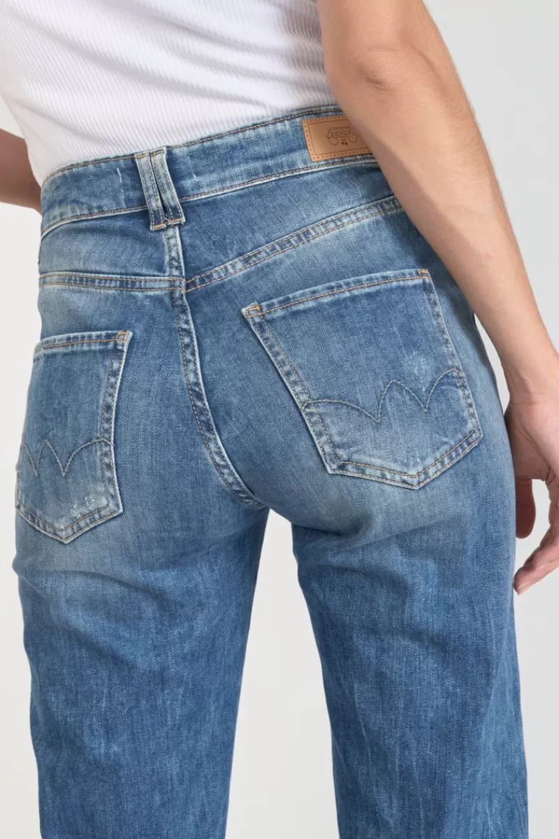 Le Temps des Cerises Coupe Regular-Luxe 400/19 Mom Taille Haute Jeans Destroy Bleu N°2 Blue