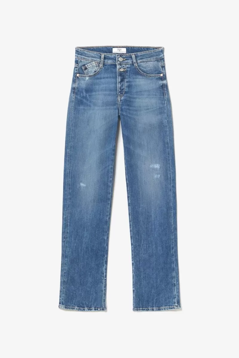Le Temps des Cerises Coupe Regular-Luxe 400/19 Mom Taille Haute Jeans Destroy Bleu N°2 Blue