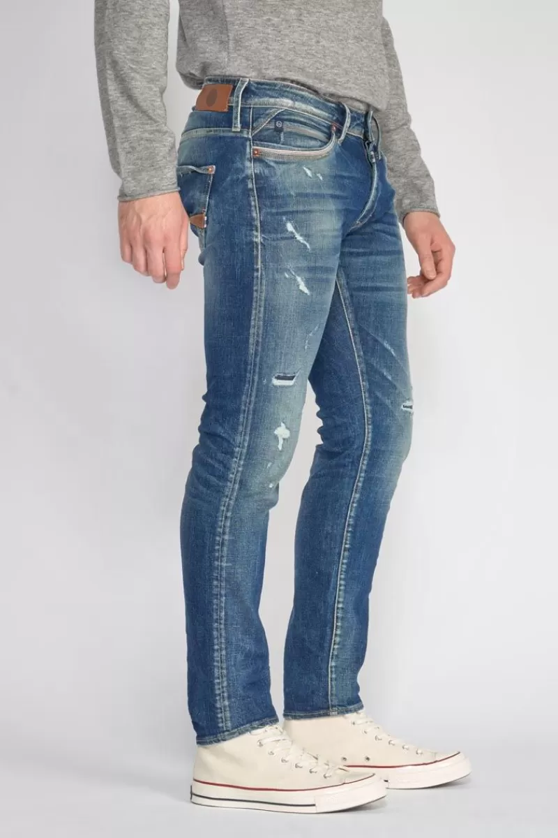 Le Temps des Cerises Coupe Adjusted-Marvin 700/11 Adjusted Jeans Destroy Vintage Bleu N°2 Blue