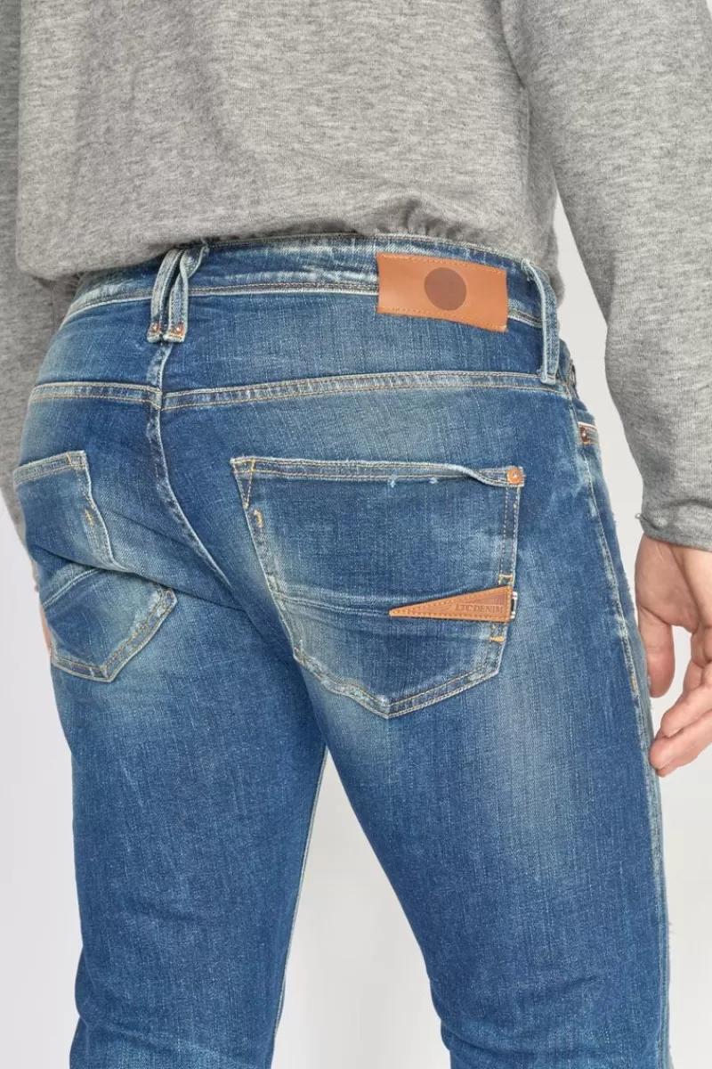 Le Temps des Cerises Coupe Adjusted-Marvin 700/11 Adjusted Jeans Destroy Vintage Bleu N°2 Blue