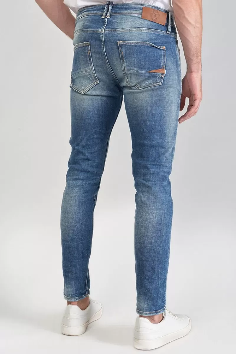 Le Temps des Cerises Coupe Skinny-Mistral Power Skinny 7/8Eme Jeans Destroy Bleu N°3 Blue