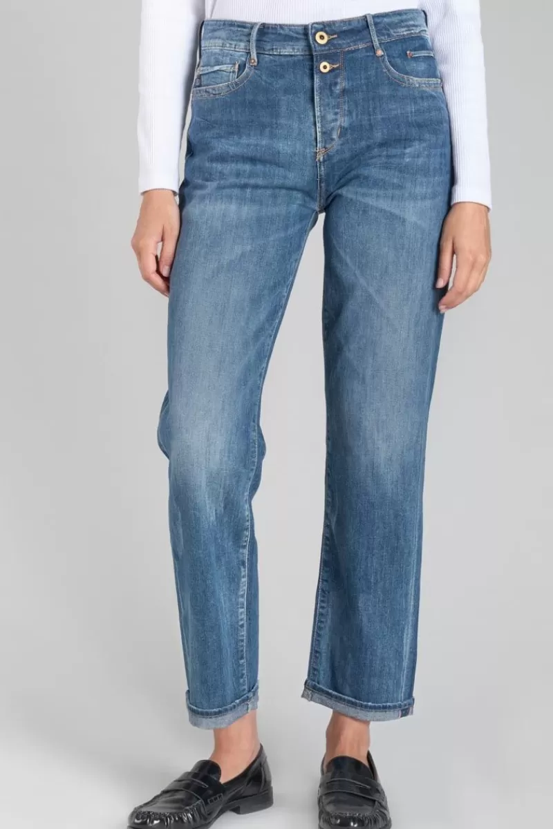 Le Temps des Cerises Coupe Regular-400/18 Mom Regular Taille Haute 7/8Eme Jeans Bleu N°2 Blue