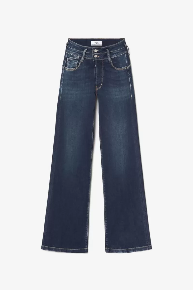 Le Temps des Cerises Taille Haute-Nancy Pulp Flare Taille Haute Jeans Bleu N°1 Blue