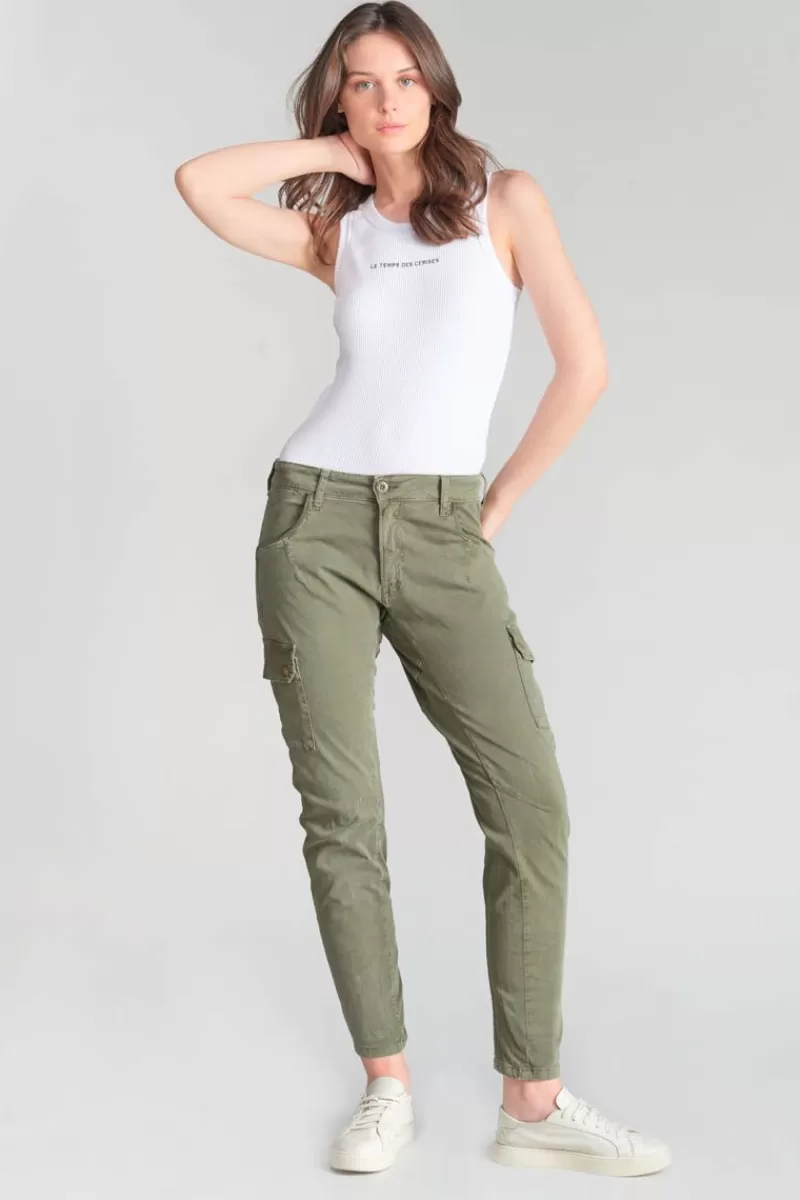 Le Temps des Cerises Pantalons & Chinos-Pantalon Cargo 7/8 Eme Rivera Kaki Khaki