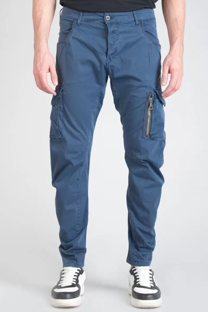 Le Temps des Cerises Pantalons & Chinos-Pantalon Cargo Alban Bleu Stormy Weather