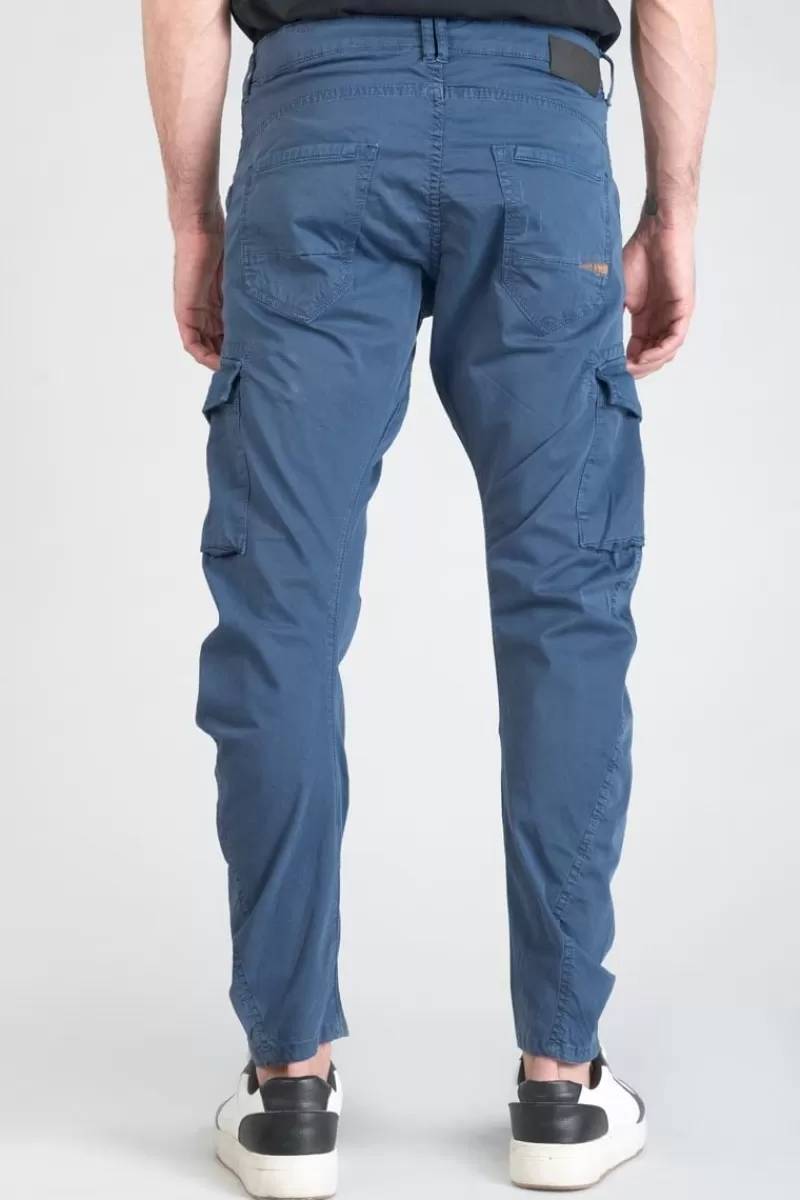 Le Temps des Cerises Pantalons & Chinos-Pantalon Cargo Alban Bleu Stormy Weather