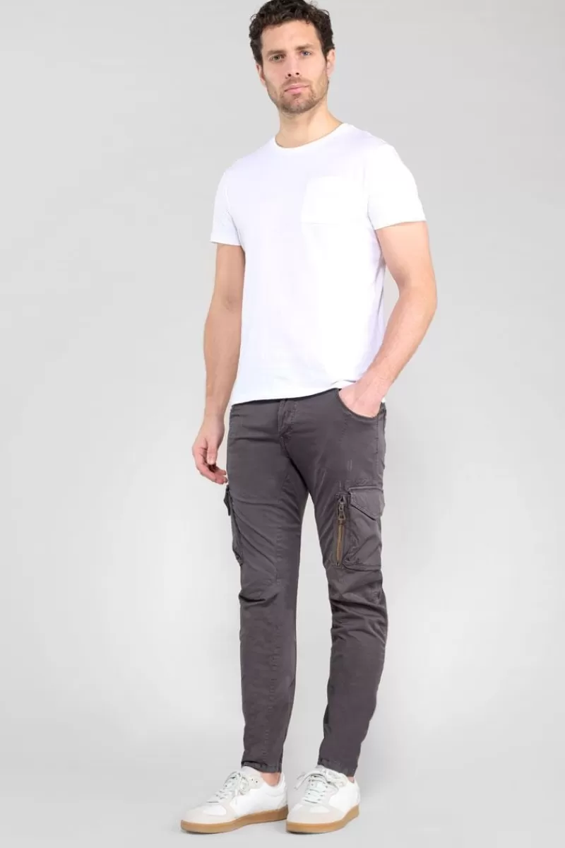 Le Temps des Cerises Pantalons & Chinos-Pantalon Cargo Alban Gris Gunmetal