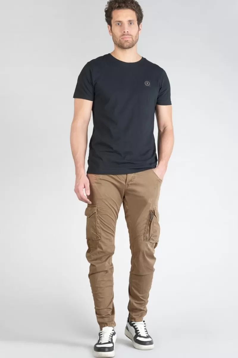 Le Temps des Cerises Pantalons & Chinos-Pantalon Cargo Alban Marron Latte