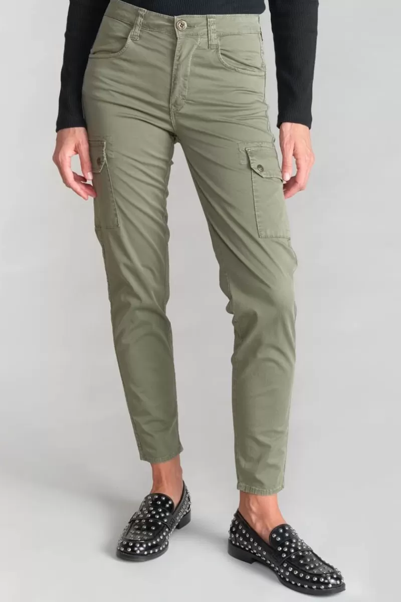 Le Temps des Cerises Pantalons & Chinos-Pantalon Cargo Balard Kaki Lizard