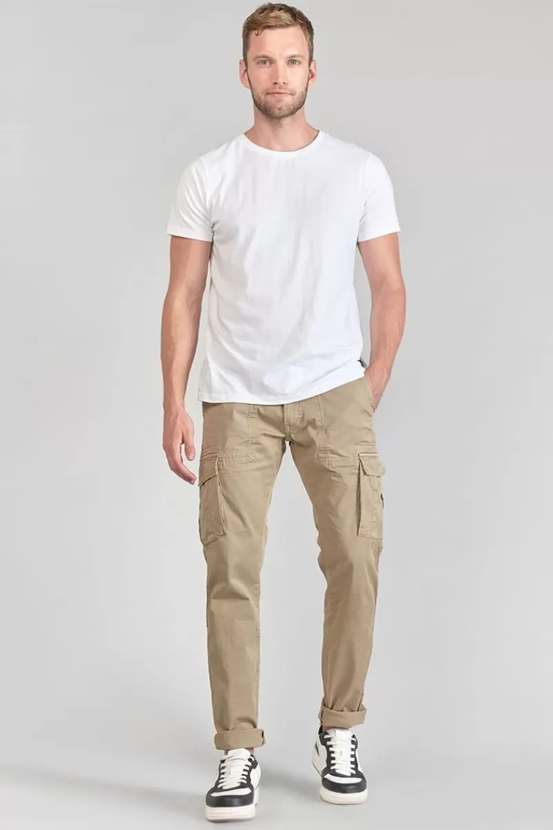 Le Temps des Cerises Pantalons & Chinos-Pantalon Cargo Lakme Beige Sable Nomad