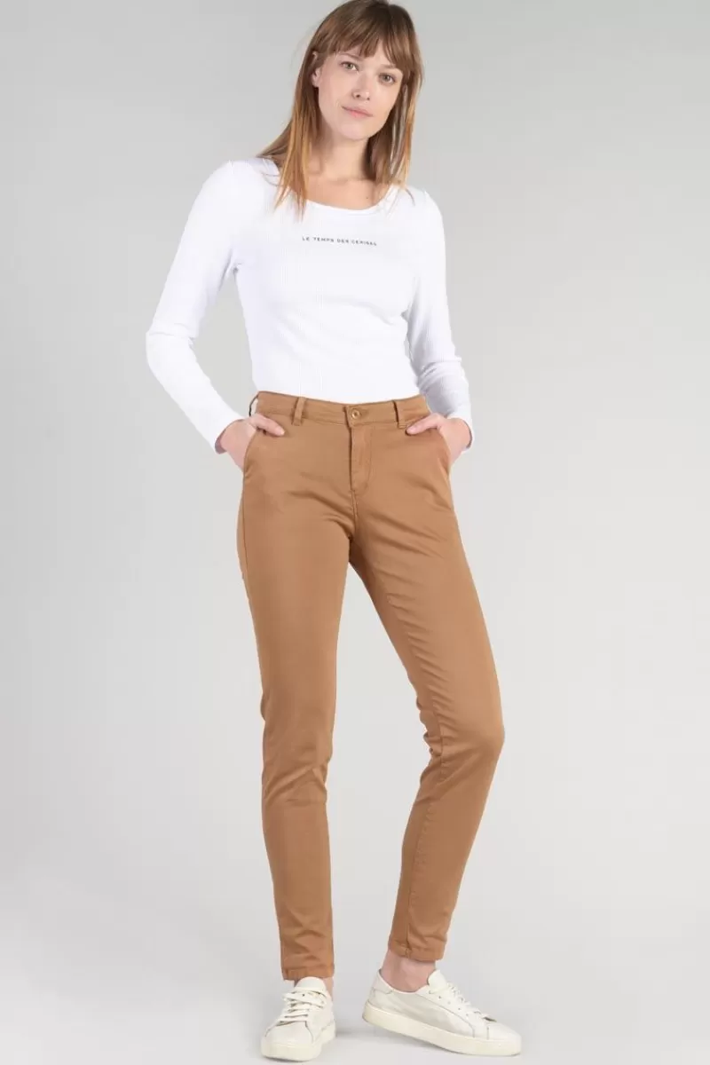 Le Temps des Cerises Pantalons & Chinos-Pantalon Chino Dyli4 Cappuccino