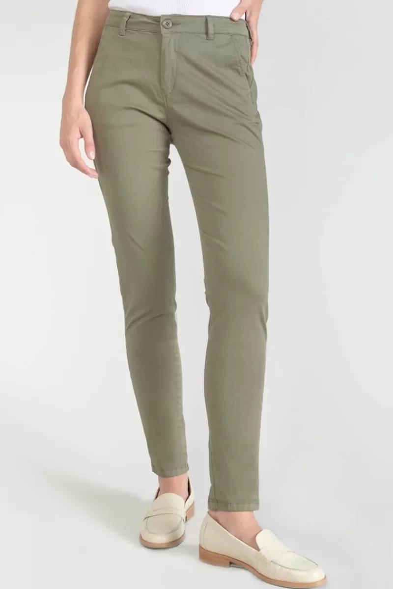 Le Temps des Cerises Pantalons & Chinos-Pantalon Chino Dyli3 Kaki Lizard