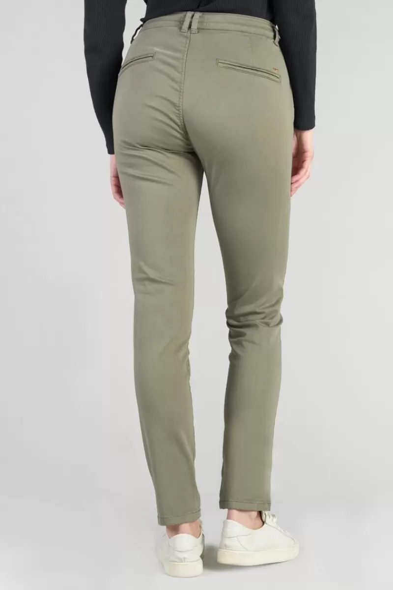 Le Temps des Cerises Pantalons & Chinos-Pantalon Chino Dyli4 Kaki Lizard