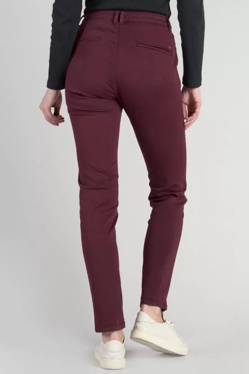 Le Temps des Cerises Pantalons & Chinos-Pantalon Chino Dyli4 Lie De Vin Wine