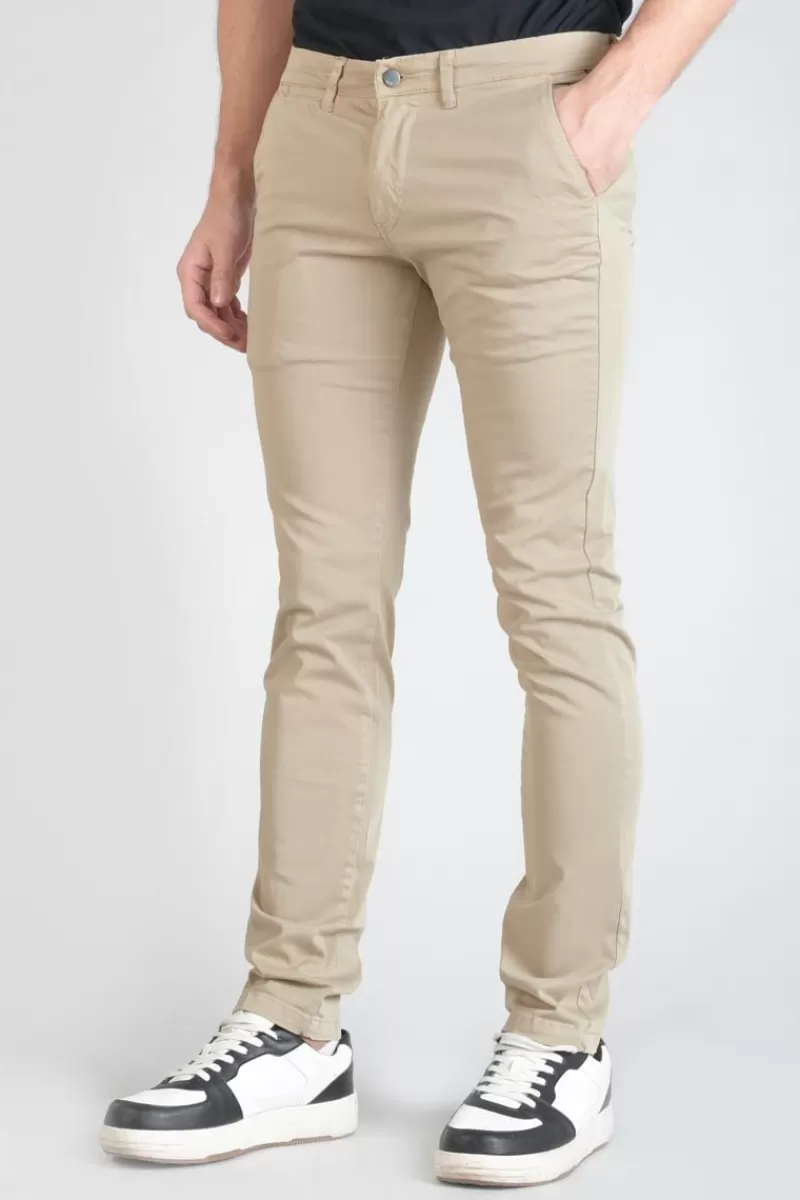 Le Temps des Cerises Pantalons & Chinos-Pantalon Chino Slim Jas Beige Nomad