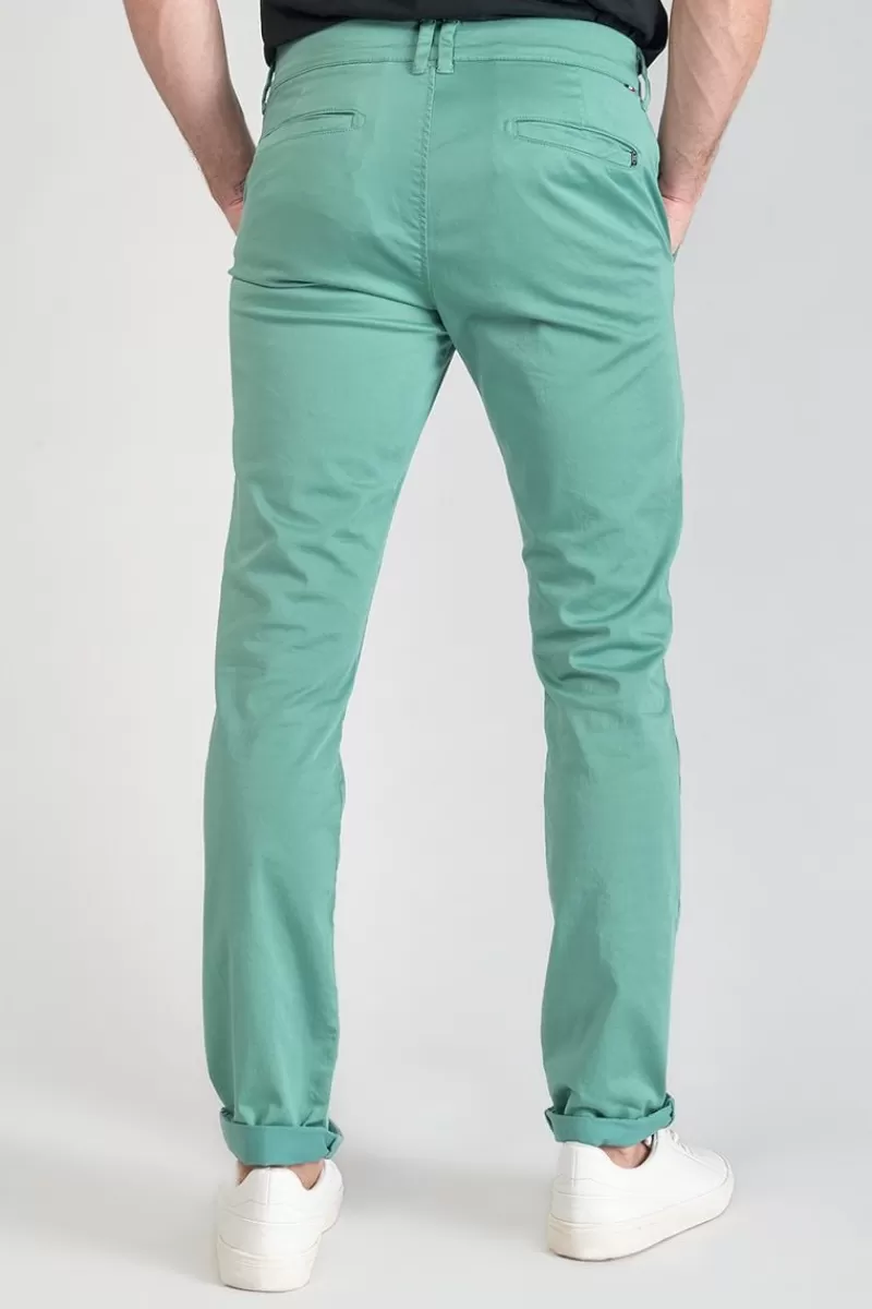 Le Temps des Cerises Pantalons & Chinos-Pantalon Chino Slim Jas Vert D'Eau Oil