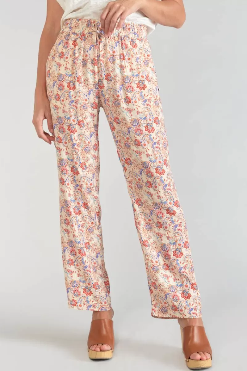 Le Temps des Cerises Pantalons & Chinos-Pantalon Henel A Motif Cachemire Pomelo