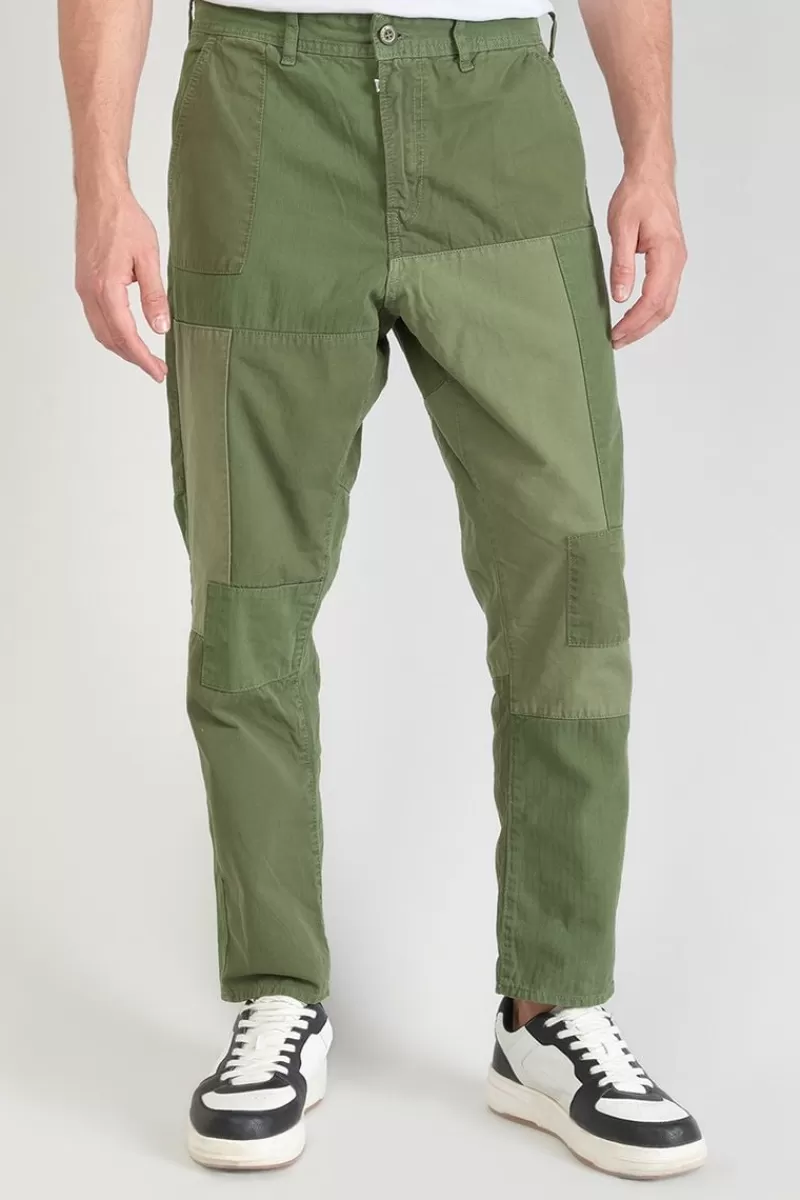 Le Temps des Cerises Pantalons & Chinos-Pantalon Loose Mister Kaki Vert Khaki