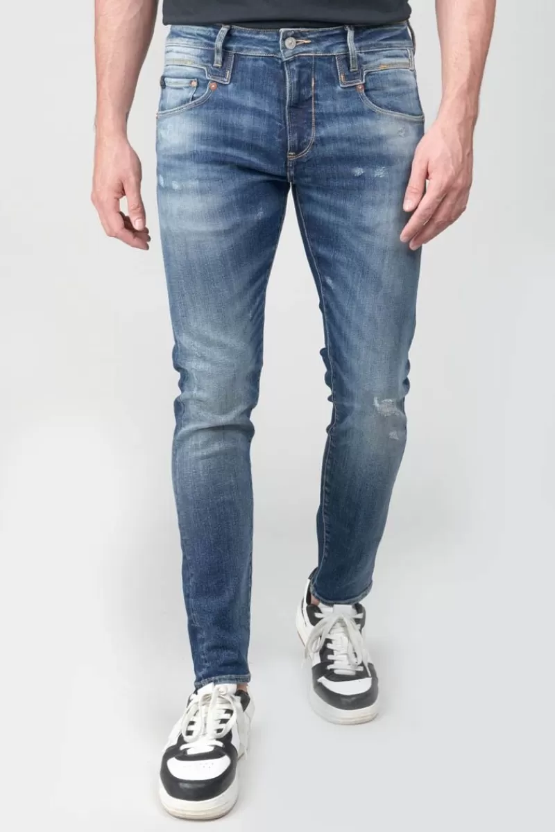 Le Temps des Cerises Coupe Skinny-Picpus Power Skinny 7/8Eme Jeans Destroy Bleu N°2 Blue