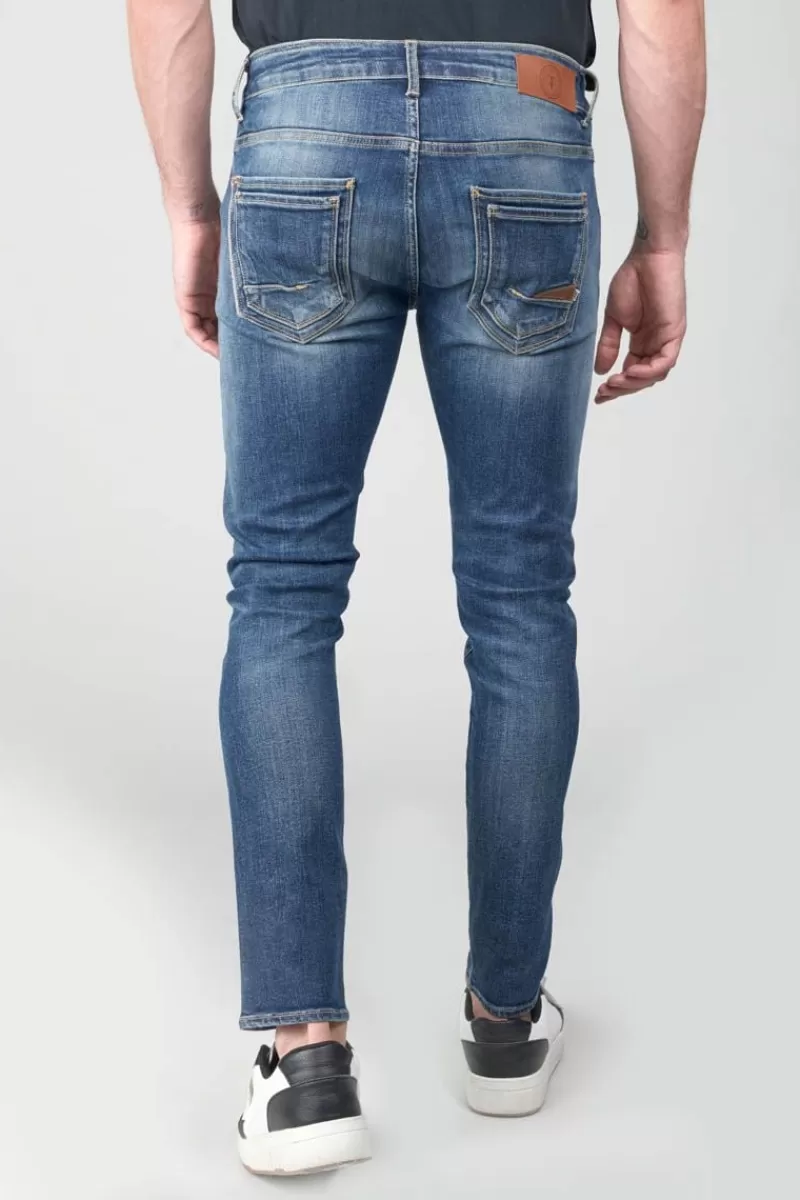 Le Temps des Cerises Coupe Skinny-Picpus Power Skinny 7/8Eme Jeans Destroy Bleu N°2 Blue