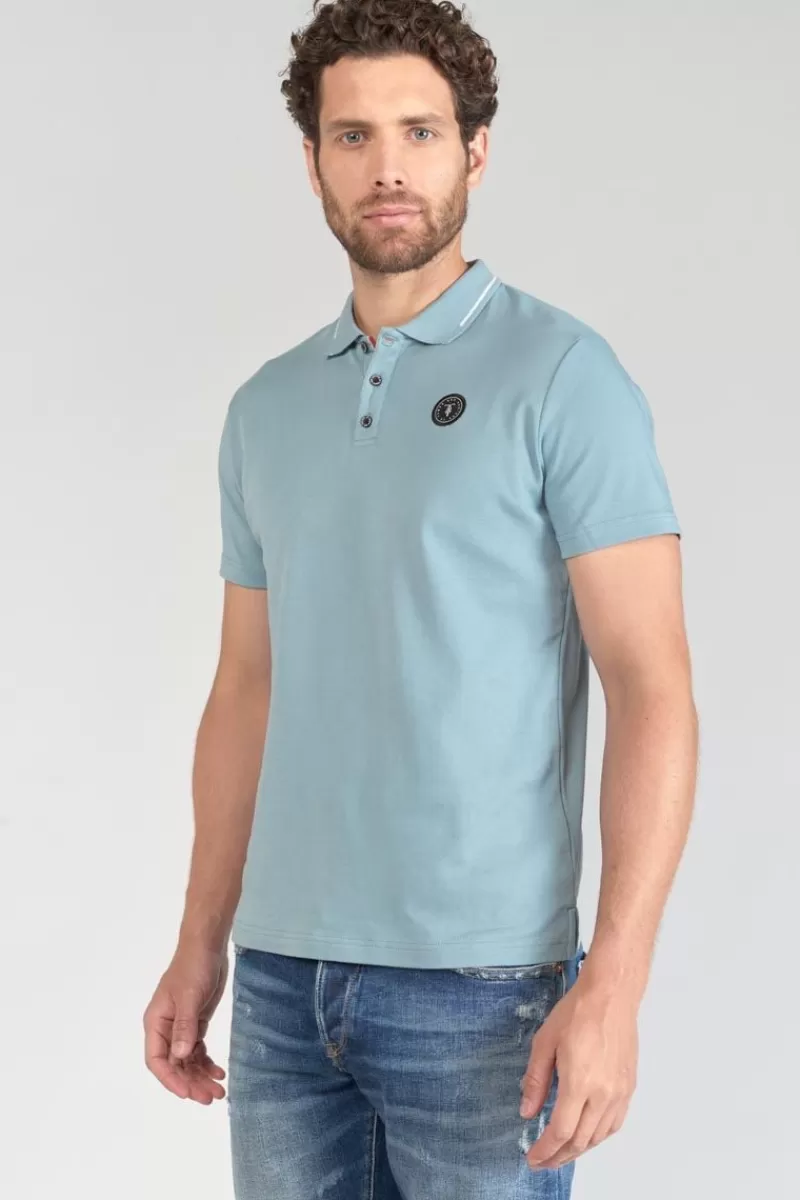 Le Temps des Cerises T-Shirts & Polos-Polo Aron Bleu-Gris Citadel