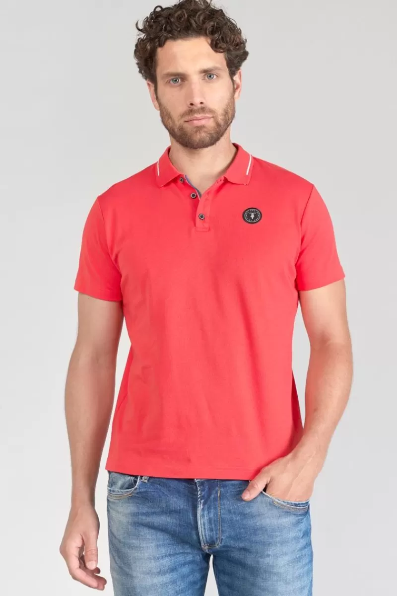 Le Temps des Cerises T-Shirts & Polos-Polo Aron Corail Piment