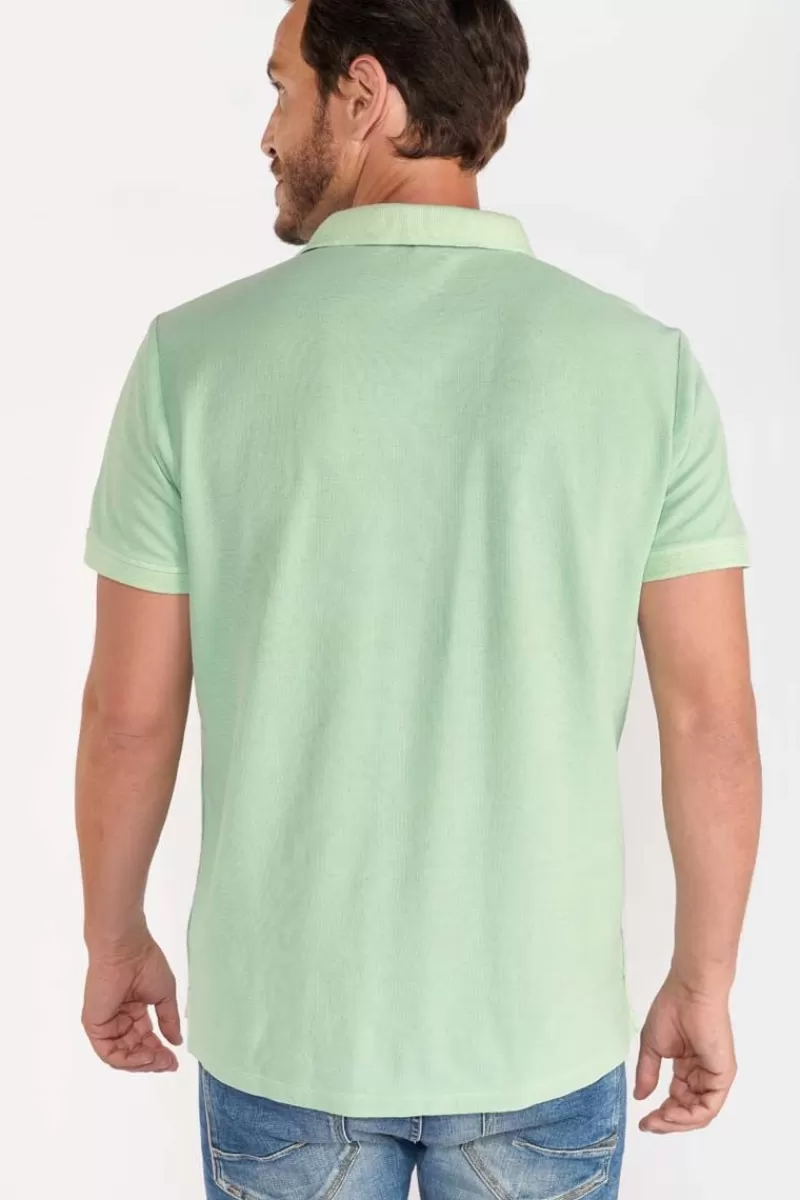 Le Temps des Cerises T-Shirts & Polos-Polo Dylon Vert Menthe Mist