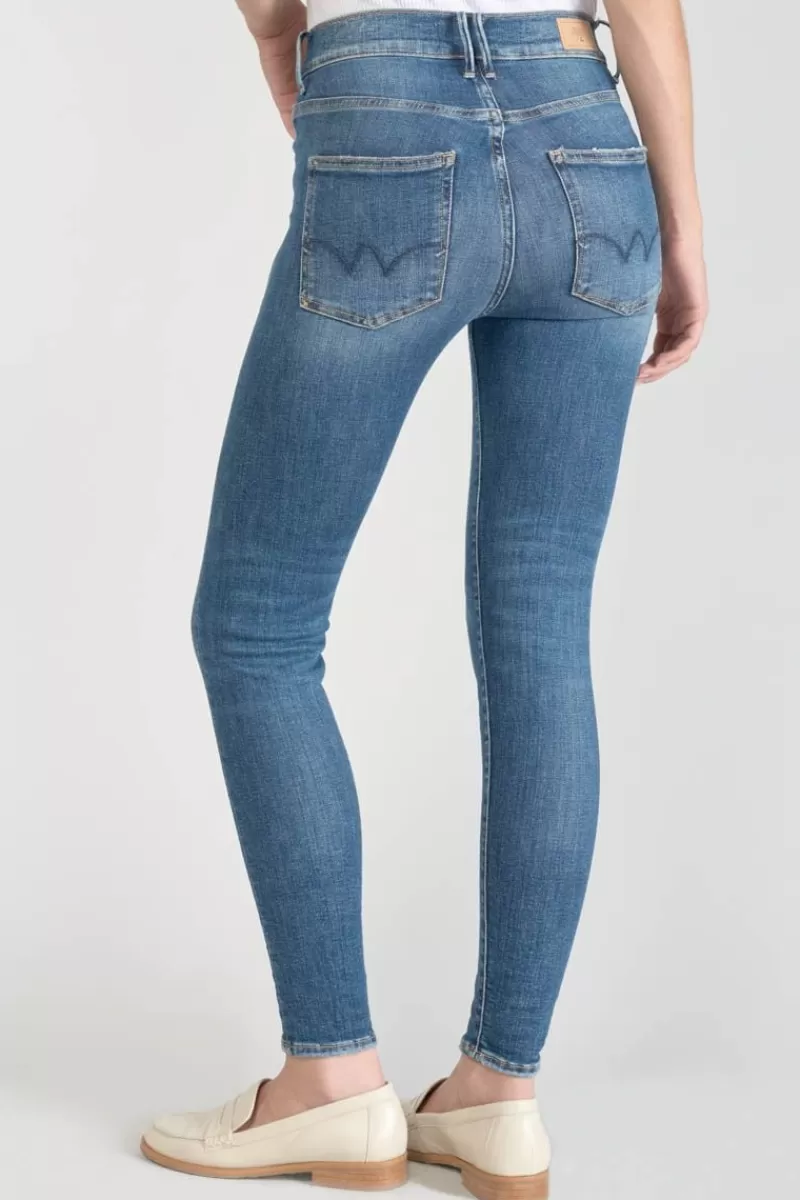 Le Temps des Cerises Coupe Skinny-Power Skinny Taille Haute 7/8Eme Jeans Bleu N°3 Blue