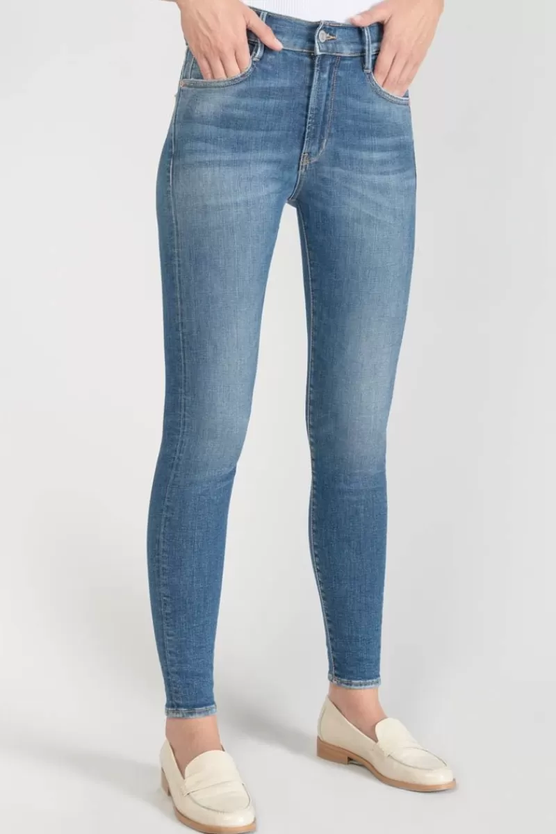 Le Temps des Cerises Coupe Skinny-Power Skinny Taille Haute 7/8Eme Jeans Bleu N°3 Blue