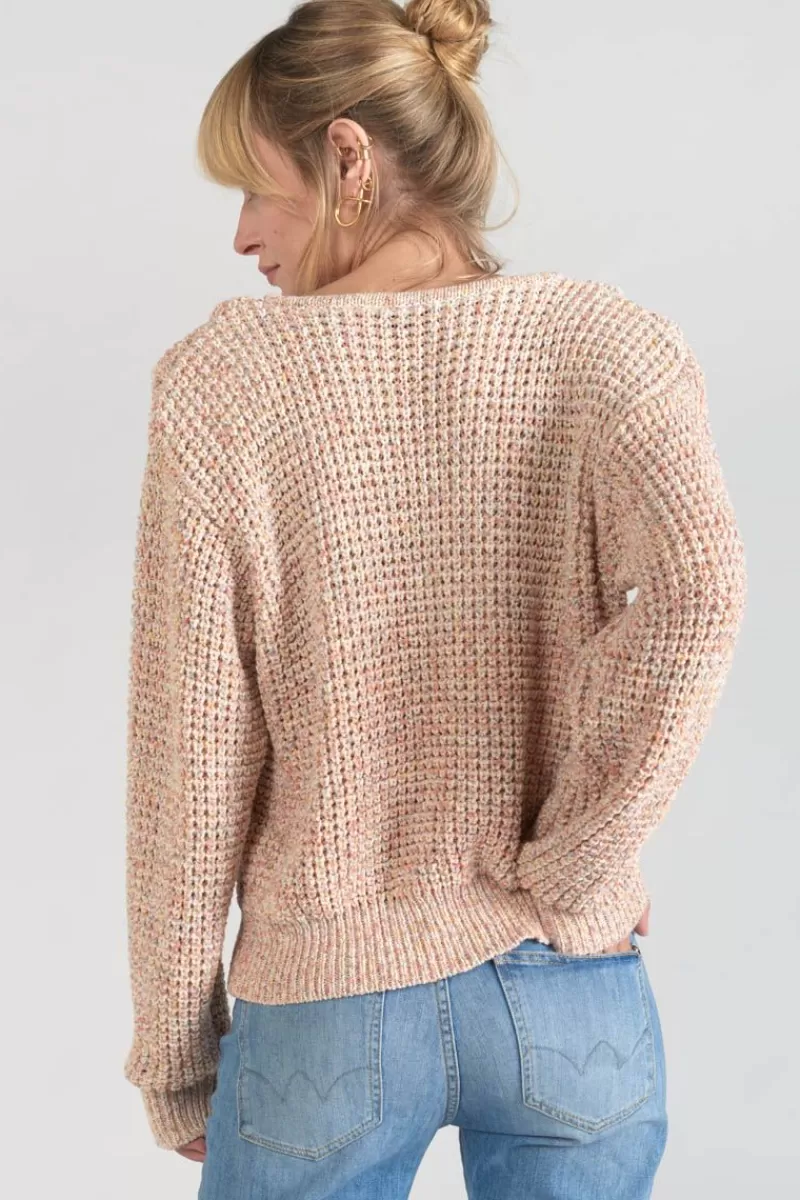 Le Temps des Cerises Pulls & Sweats & Cardigans-Pull Astro Multicolore Pink