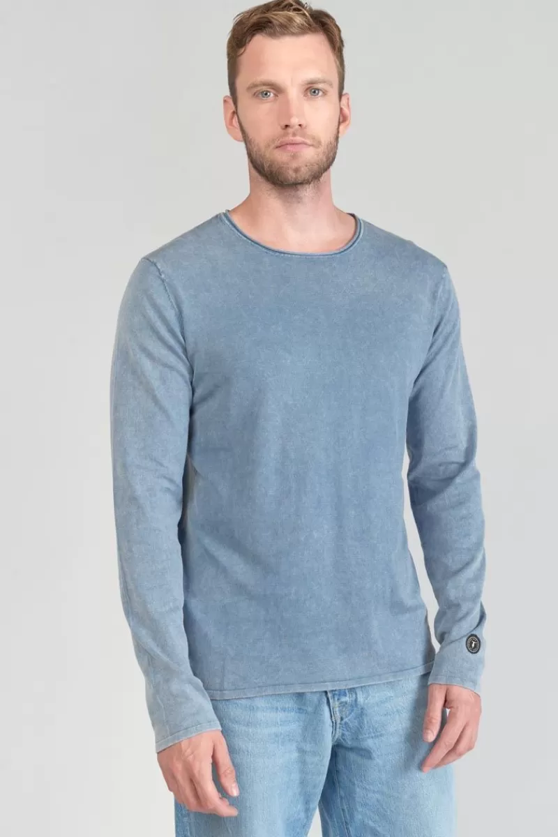 Le Temps des Cerises Pulls & Cardigans-Pull Bivor Bleu-Gris Delave Citadel