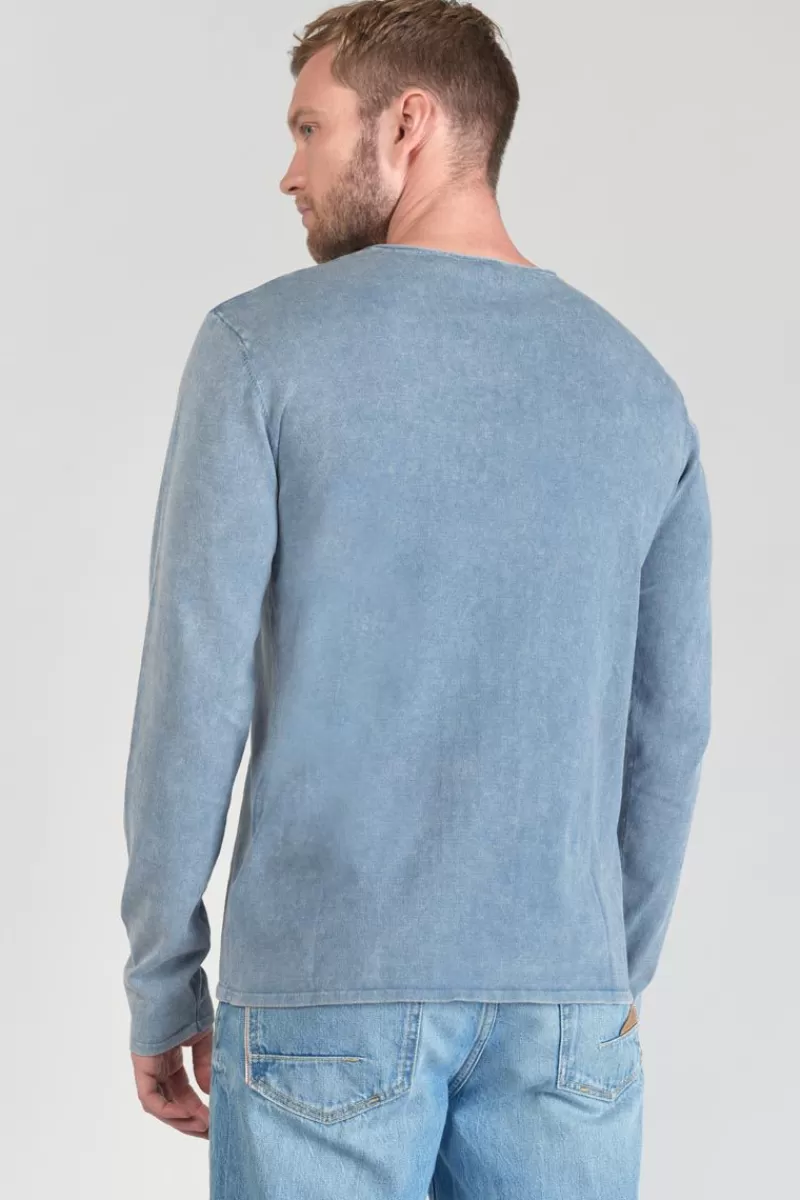 Le Temps des Cerises Pulls & Cardigans-Pull Bivor Bleu-Gris Delave Citadel