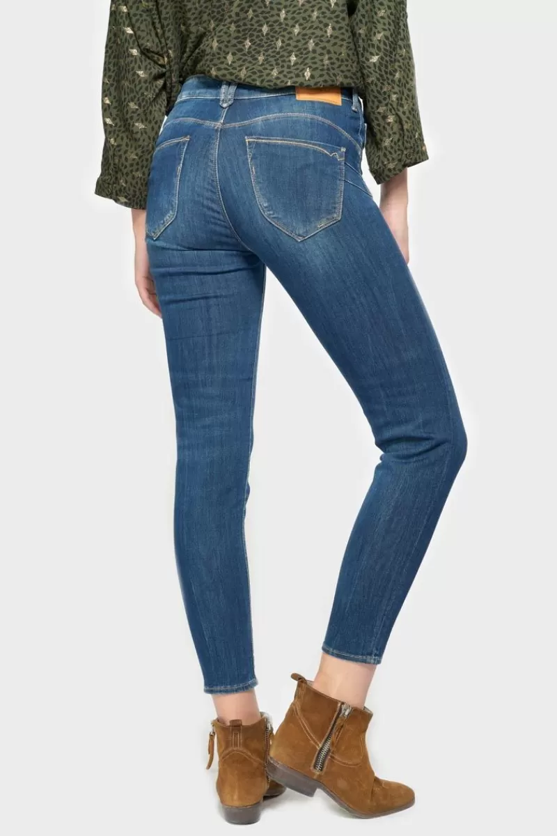 Le Temps des Cerises Coupe Slim-Pulp Slim Taille Haute 7/8Eme Jeans Bleu N°2 Blue