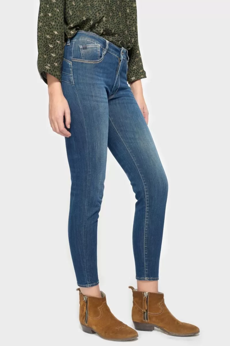 Le Temps des Cerises Coupe Slim-Pulp Slim Taille Haute 7/8Eme Jeans Bleu N°2 Blue