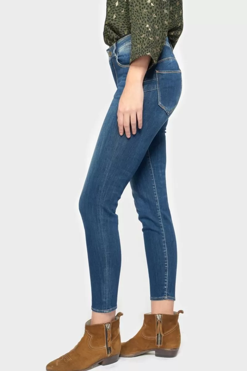 Le Temps des Cerises Coupe Slim-Pulp Slim Taille Haute 7/8Eme Jeans Bleu N°2 Blue