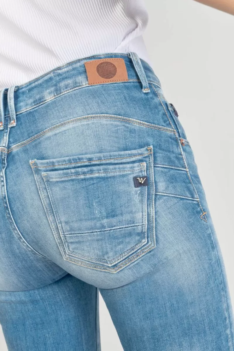 Le Temps des Cerises Coupe Slim-Sabi Pulp Slim Taille Haute 7/8Eme Jeans Destroy Bleu N°3 Blue
