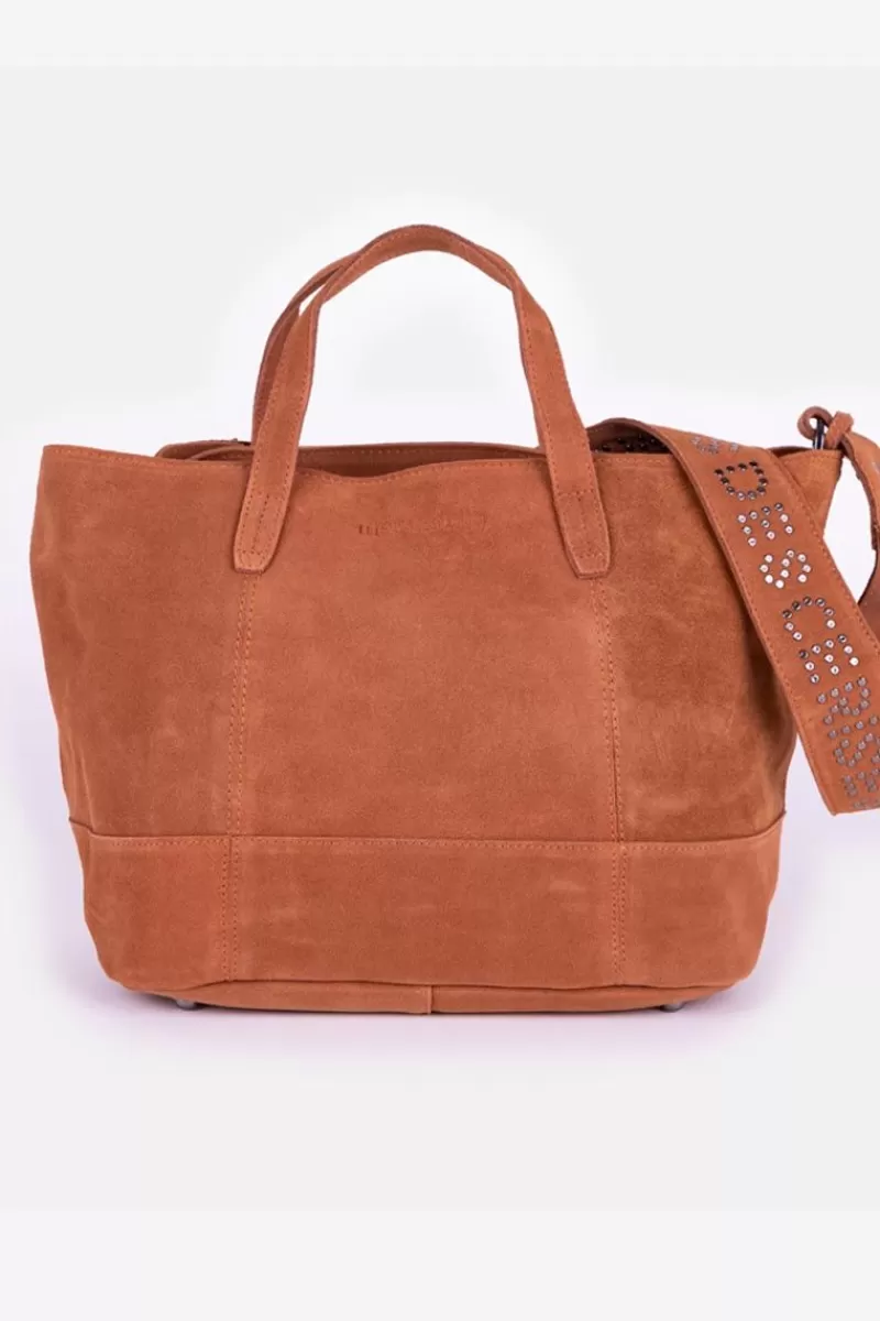 Le Temps des Cerises Sacs & Portefeuilles-Sac Astier En Cuir Suede Camel