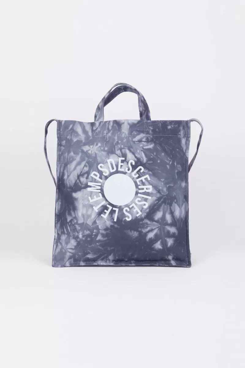 Le Temps des Cerises Sacs & Portefeuilles-Sac De Shopping Lina Tie And Dye Bleu Gris Grey
