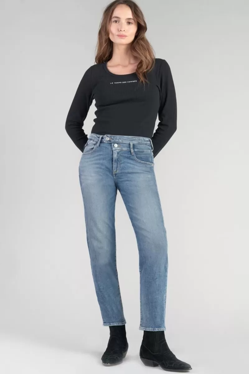 Le Temps des Cerises Coupe Mom-Salma 400/17 Mom Taille Haute 7/8Eme Jeans Bleu N°4 Blue