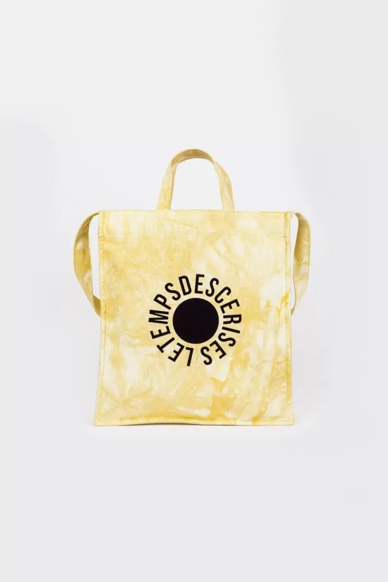 Le Temps des Cerises Sacs & Portefeuilles-Shopping Bag Lina Tie And Dye Jaune Yellow