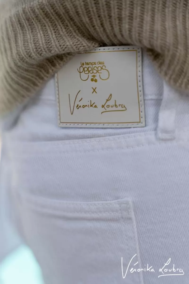 Le Temps des Cerises Jupes & Shorts-Short Court Veronika En Jeans Blanc By Veronika Loubry White