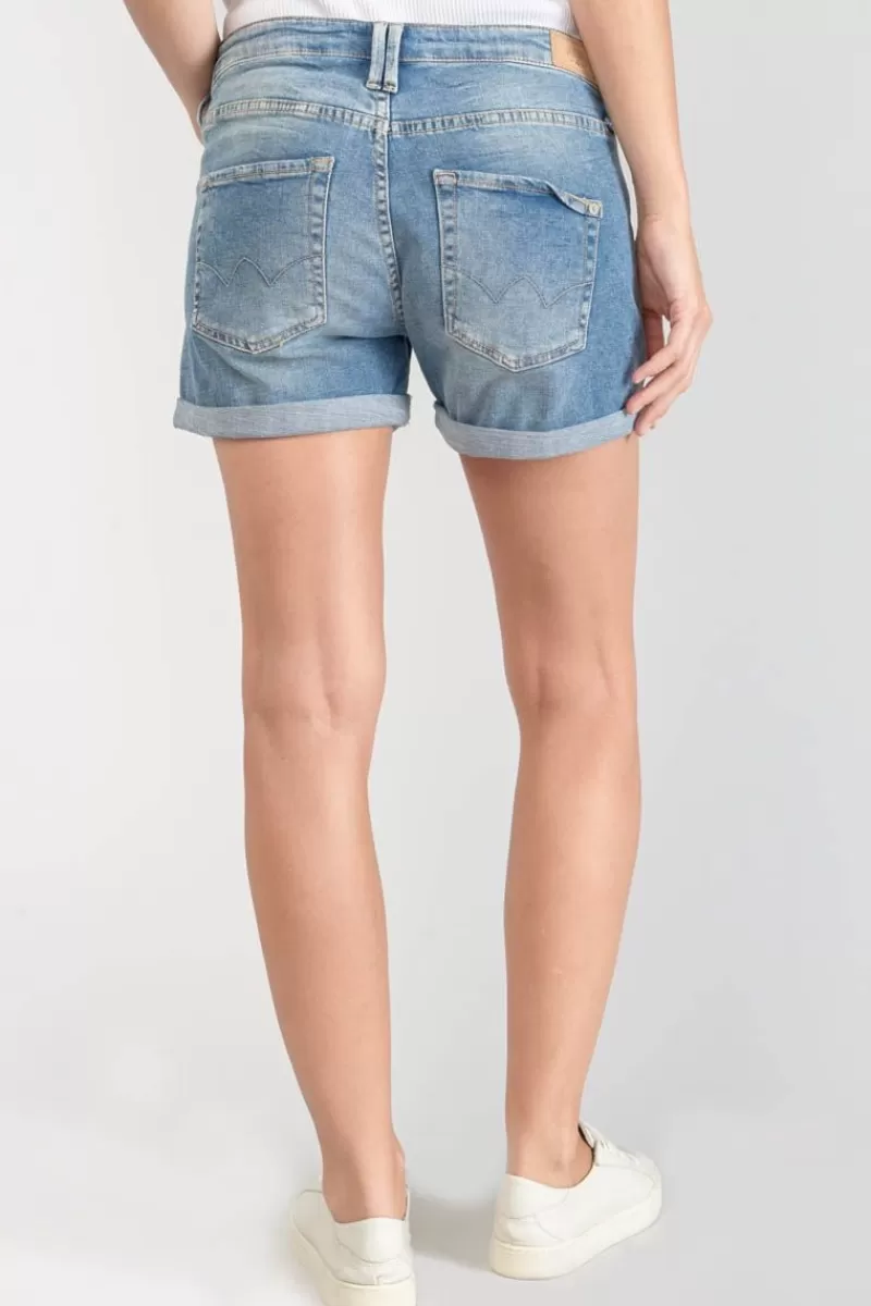 Le Temps des Cerises Jupes & Shorts-Short Madrague En Jeans Bleu Blue