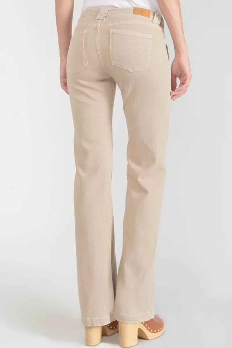 Le Temps des Cerises Coupe Flare / Bootcut-Sormiou Flare Jeans Beige Sable Desert