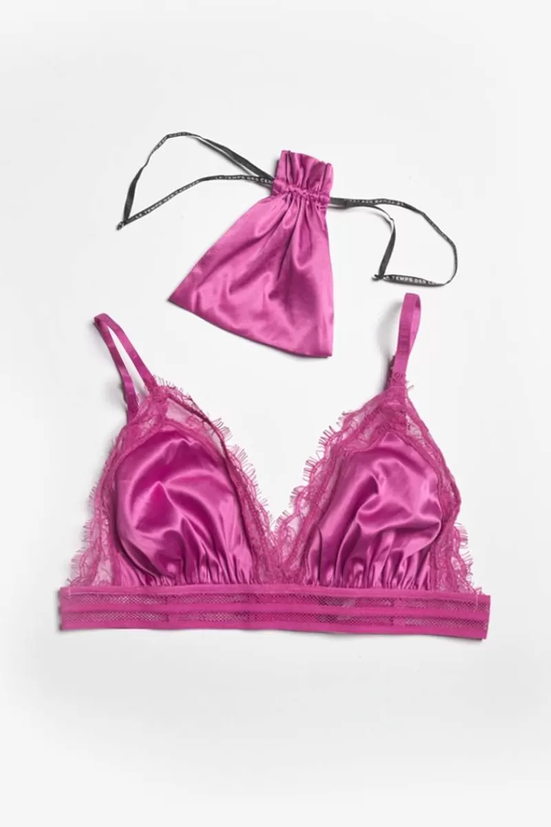 Le Temps des Cerises Lingerie-Soutien-Gorge Triangle Aurore Fuchsia Aster